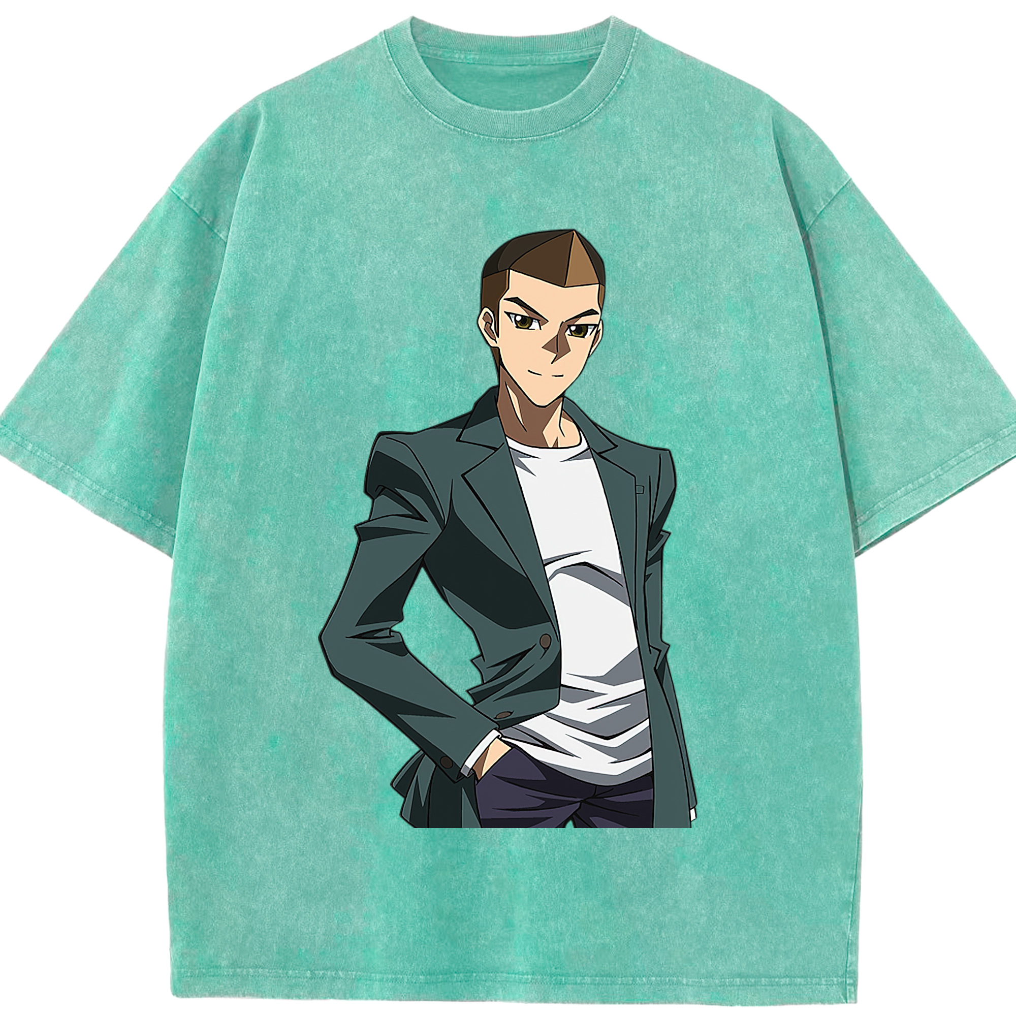 （画像用） 遊☆戯☆王 Yu-Gi-Oh! 綿100% ヴィンテージ風 半袖Tシャツ（フロントプリント）